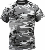 XS Short Sleeve Tshirt CITY CAMO Camouflage Gray Tee Shirt Military Rothco 6797 - £9.43 GBP