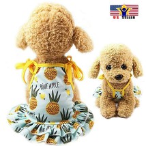 Pineapple Fruit Dog Cat Dress Up Fun Pet Costume Cosplay Summer Outfit - Small - £8.29 GBP