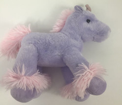 Inter-American Unicorn Plush Stuffed Animal Pink &amp; Purple 11&quot; - £17.50 GBP