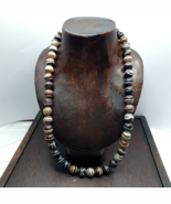 Lotto 47 INDO Himalayan Eye Beads Soleimani Collana di perline agata a f... - €174,47 EUR