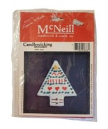 Vtg MCneill Candlewicking Stitchery 1976 Tree Christmas Kit 1984 NOS - £7.81 GBP