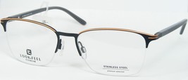 Look &amp; Feel Bi 7090-9 Matt Black /ORANGE Eyeglasses Glasses 55-17-140mm Germany - £47.23 GBP