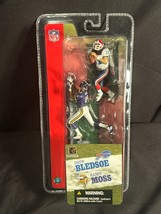 Drew Bledsoe &amp; Randy Moss 2004 Mcfarlane NFL 3&quot; Figurines New! - $13.00