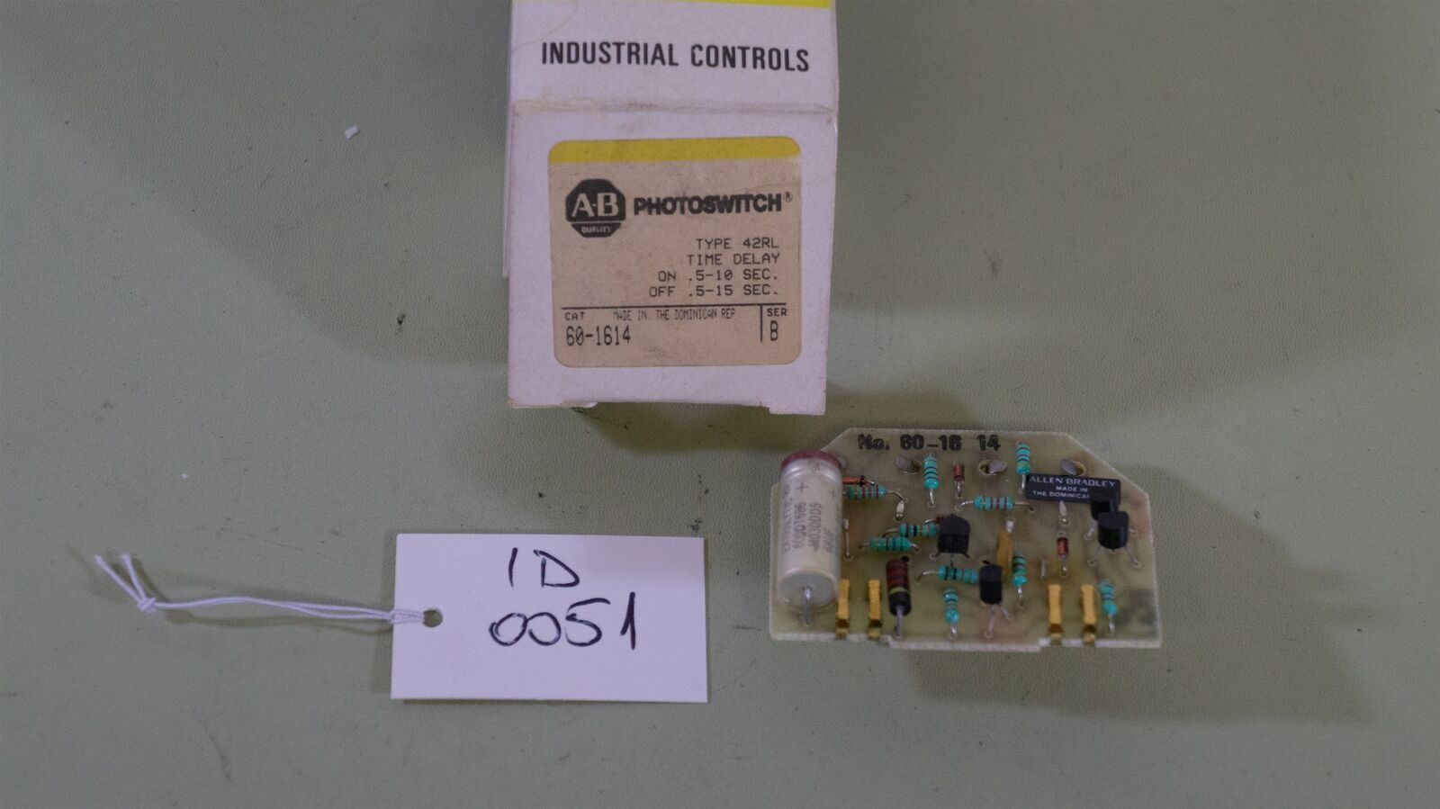Allen-Bradley 60-1614 Timing Delay Module , ON .5-10Sec , OFF .5-15Sec -... - $9.77