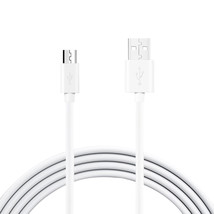 [Pack Of 2] Reiko 3.3FT PVC Material Micro USB 2.0 Data Cable In White And Si... - £16.69 GBP