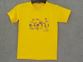 YOUTH YELLOW T-SHIRT SZ S (6-8) HAWAII BRIGHT CARTOON FISH WISCONSIN DEL... - £7.98 GBP