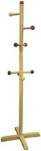 Kids&#39; 8-Peg Coat Rack In Primary Colors From Ore International. - £29.64 GBP