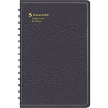 At-A-Glance Telephone-Address Book, Black, 5 x 8 in. (80-LP11-05) - $507.98 MXN