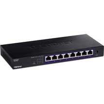 TRENDnet 8-Port Unmanaged 2.5G Switch, 8 x 2.5GBASE-T Ports, 40Gbps Swit... - $169.99