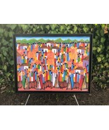 LAURENT CASIMIR Original MODERN SURREALIST LANDSCAPE Vintage Haiti Oil &amp;... - €1.362,34 EUR