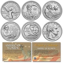 2022 American Women Quarters 5-Coin Genuine US Mint Set in Capsules (P-Mint) - £10.28 GBP