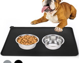 Silicone Dog Cat Bowl Mat Non-Stick Food Pad Water Cushion Waterproof 18... - £14.22 GBP