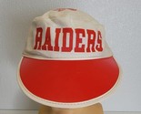 Vintage Pal-Mac Raiders Painters Cap Hat Sports Team White Red - £16.54 GBP