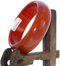 2.4&quot; China Certified Nature Red Chalcedony Jade Women&#39;s Bangle Bracelets... - £23.43 GBP