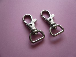 Silverplated Metal Swivel Lobster Clasps 10pcs - $5.50