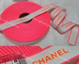 Chanel Mother&#39;s Day Gift Packaging Neon Pink &amp; Orange 50m Ribbon Roll - £105.54 GBP