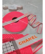 Chanel Mother&#39;s Day Gift Packaging Neon Pink &amp; Orange 50m Ribbon Roll - £106.66 GBP