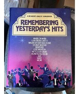 Remembering Yesterday&#39;s Hits  A Readers Digest Songbook 1986 - $8.91