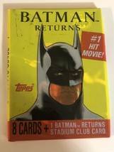 Batman Returns Trading Cards One Wax Pack Michael Keaton Michelle Pfiefer - $3.95