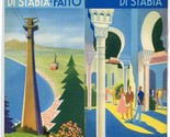 Castellammare Di Stabia Brochure Italy 1955 Faito - £22.15 GBP