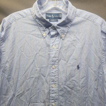 Polo Ralph Lauren Classic Fit Blue Striped Long Sleeve Shirt Size 16.5 3... - £19.19 GBP