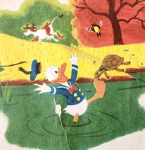 1950 Donald Duck&#39;s Adventure Book Print Walt Disney Art From 1st Edition... - $19.99