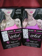 2 HARD CANDY Inked Up Body Art Temporary Tattoos Hearts &amp; Birds NIB - $7.92