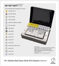 Studex System 75 ear piercing kit  20 pair 24k gold plate surgical gun c... - $319.00