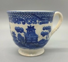 Vintage Blue Willow Demitasse Tea Cup Footed Made in Japan Free Shipping! - £15.81 GBP