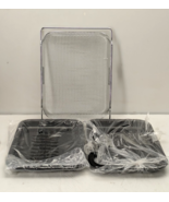 16&quot; x 12&quot; Stainless Steel Oven Air Basket with 2-15&quot; x 11&quot; Baking Pan No... - $89.07 CAD