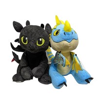 Pair Build A Bear How To Train Your Dragon Toothless Stormfly Plush 2014... - £36.82 GBP