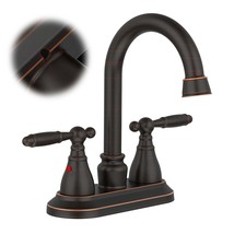 Oil Rubbed Bronze Bathroom Faucet | 4&quot; Centerset - £57.24 GBP