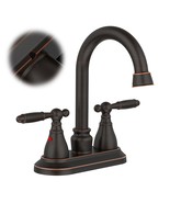 Oil Rubbed Bronze Bathroom Faucet | 4&quot; Centerset - $102.56 CAD