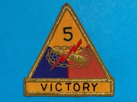 Post Wwii, U.S. Army, Occupation Period, 5th Armored Division, Bullion, Patch - £27.06 GBP