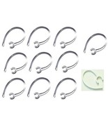 10 Pack Clear Heavy Duty Samsung compatible Replacement Ear Hooks HM1900 HM 1... - $3.42