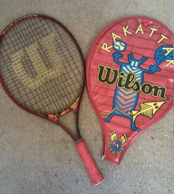 Wi Lson O Vr R Si Zed Ra Ka Ttak 24&quot; Ti Tanium Racquet R Ac Ket &amp; Cover - £31.92 GBP