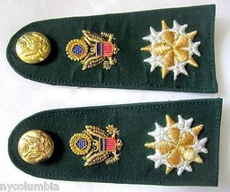 NEW-US-SIX-STARS-GENERAL-ADMIRAL-RANK-CP-MADE-HIGH-QUALITY-SHOULDER-BOARDS-PAIR - £91.15 GBP