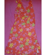 Lilly Pulitzer Garnichuri  Girls Orange  Floral Dress - £18.01 GBP
