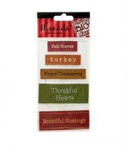 Thanksgiving Woven Labels - Great for Scrapbooking! - $6.79