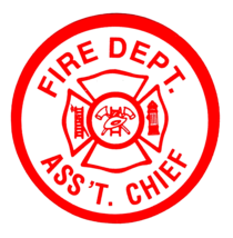 ASSISTANT CHIEF - FIRE DEPARTMENT - MALTESE CROSS Highly Reflective 2 1/... - $2.50