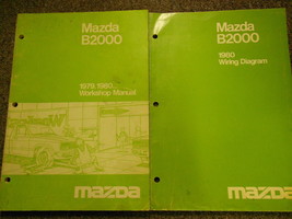 1979 1980 Mazda B2000 Truck Service Repair Shop Manual Set w Wiring Diagram OEM - £31.41 GBP
