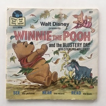 Winnie The Pooh And The Blustery Day 7&#39; Vinyl Record / Book - £14.97 GBP
