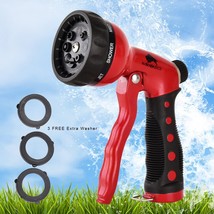 BEST Premium Durable Garden Hose Nozzle  Hand Sprayer Heavy Duty 8 Adjustabl... - £32.97 GBP