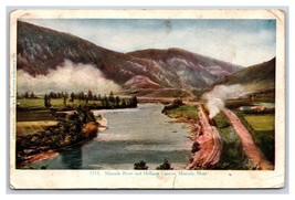 Missoula River and Canyon Missoula Montana MT Embossed DB Postcard R24 - £7.33 GBP