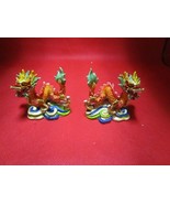 Serpent dragon figurines resine pair 2.50&quot; - $47.52 CAD
