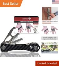 Carbon Fiber Compact Key Holder, Premium Smart Key Organizer Keychain 4-... - $21.61