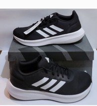 Adidas (Runfalcon 3.0) Running Shoes Black White Mens Size 11 New  - £35.40 GBP