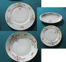 H &amp; C Bavaria Heinrich Plates Soup Dinner Salad Tray Christine Pattern P... - $33.66+