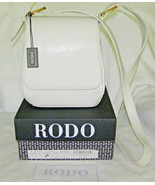 RODA, ITALY EMBOSSED LEATHER LIZARD SKIN CROSS BODY/SHOULDER HANDBAG-NEW... - $14.85