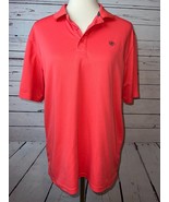 Ariat Tek Mens Polo Shirt Heat Series Medium Short sleeve Orange Cowboy - $614.79 MXN